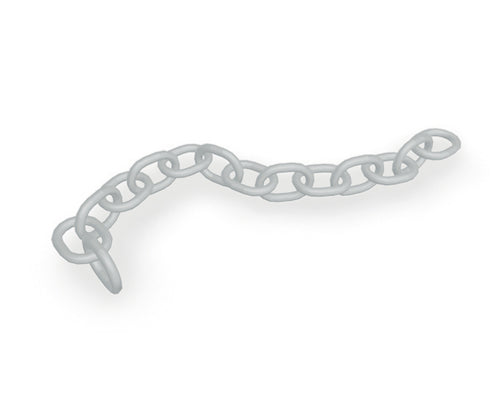 Ablaufkette Aluminium Silbermetallic – PREFA Dachentwässerung