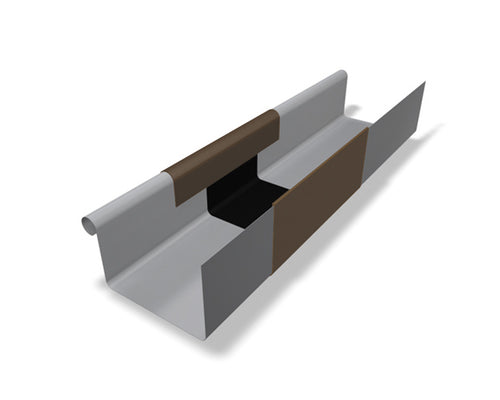 Kastendilablende Aluminium Braun – PREFA Dachentwässerung