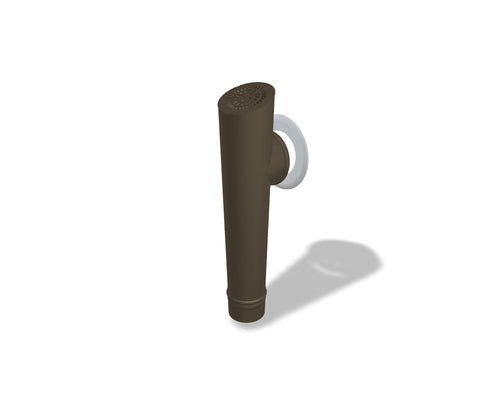 Speiereinmündung Aluminium Braun – PREFA Dachentwässerung