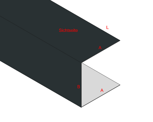 C-Profil/U-Profil Aluminium farbig