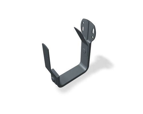 Stirnbretthaken Aluminium Dunkelgrau – PREFA Zubehör Dachentwässerung