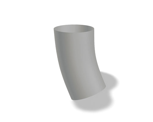 Fallrohrbogen 40° Aluminium Zinkgrau – PREFA Dachentwässerung