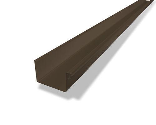 Kastenrinne Aluminium Braun – PREFA Dachentwässerung