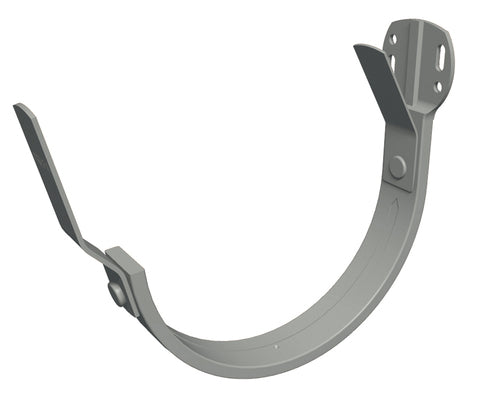 Stirnbrettrinnenhalter Aluminium Patinagrau – PREFA Dachentwässerung