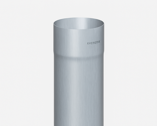 Fallrohr – Titanzink prePATINA blaugrau – Rheinzink – Dachentwässerung