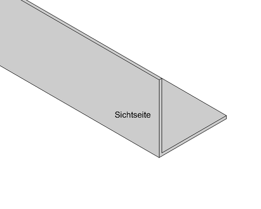 L-Profil/Winkelprofil Aluminium, Stärke 2,00 mm