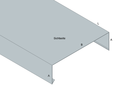 Mauerabdeckung Attika-Abdeckung Titanzink / prePatina blaugrau / Schiefergrau