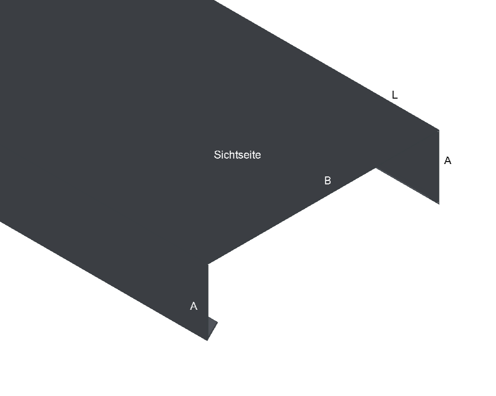 Mauerabdeckung Attika-Abdeckung Titanzink / prePatina blaugrau / Schiefergrau