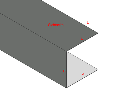 C-Profil/U-Profil Aluminium farbig