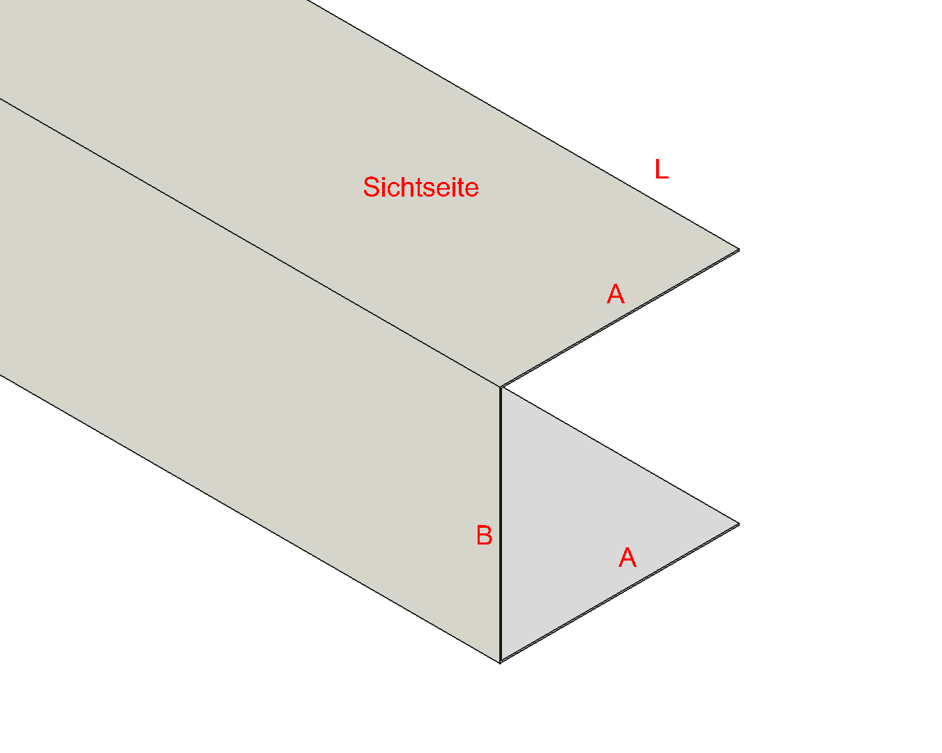 C-Profil/U-Profil Aluminium farbig