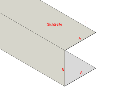 C-Profil/U-Profil Aluminium farbig