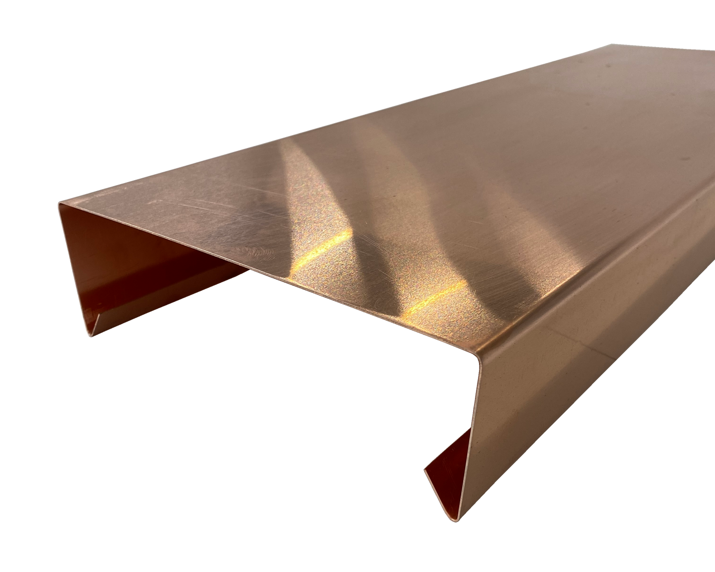 Mauerabdeckung Attika-Abdeckung Kupfer 0,70mm - Länge 1-2m
