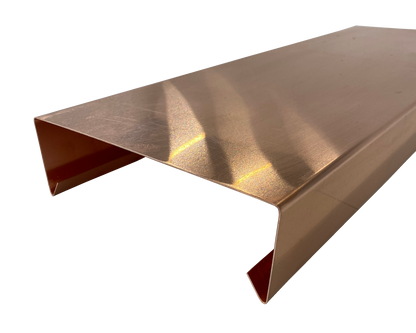 Mauerabdeckung Attika-Abdeckung Kupfer 0,70mm - Länge 1-2m
