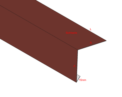Dachrandprofil Aluminium farbig