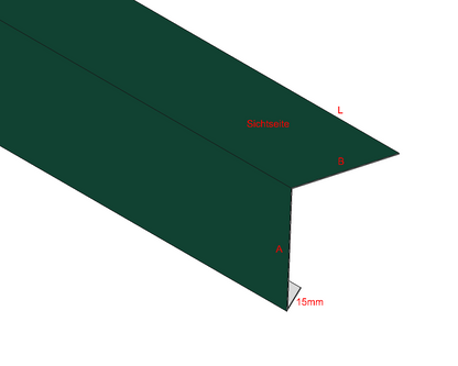 Dachrandprofil Aluminium farbig