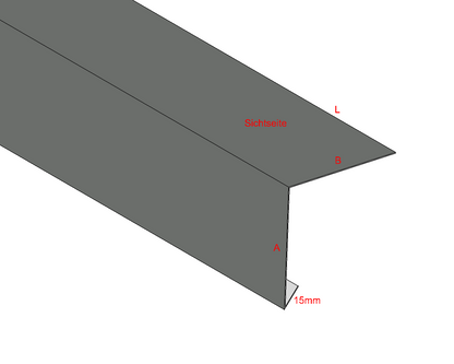 Dachrandprofil Aluminium farbig