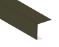Dachrandprofil Aluminium farbig