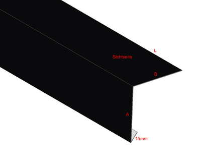 Dachrandprofil Aluminium farbig