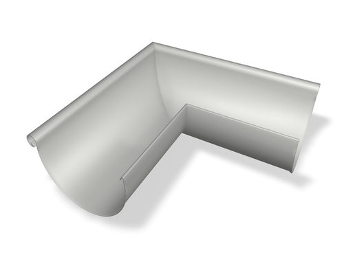 Dachrinnenwinkel Aluminium Prefaweiß – PREFA Dachentwässerung