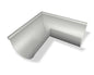 Dachrinnenwinkel Aluminium Prefaweiß – PREFA Dachentwässerung