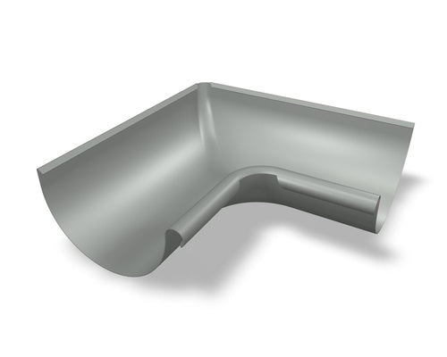 Dachrinnenwinkel Aluminium Zinkgrau – PREFA Dachentwässerung