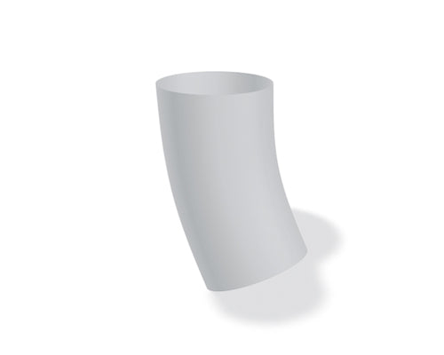 Fallrohrbogen 40° Aluminium Silbermetallic – PREFA Dachentwässerung
