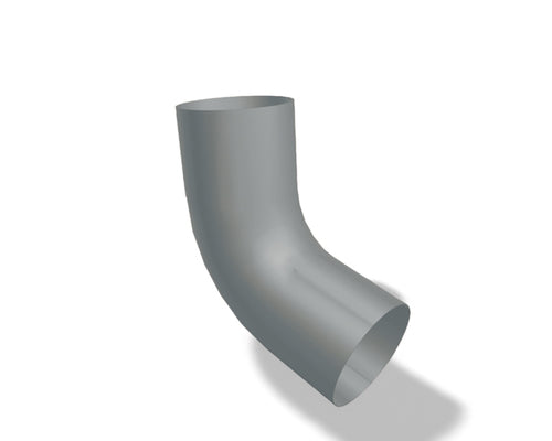 Fallrohrbogen 72° Aluminium Patinagrau – PREFA Dachentwässerung