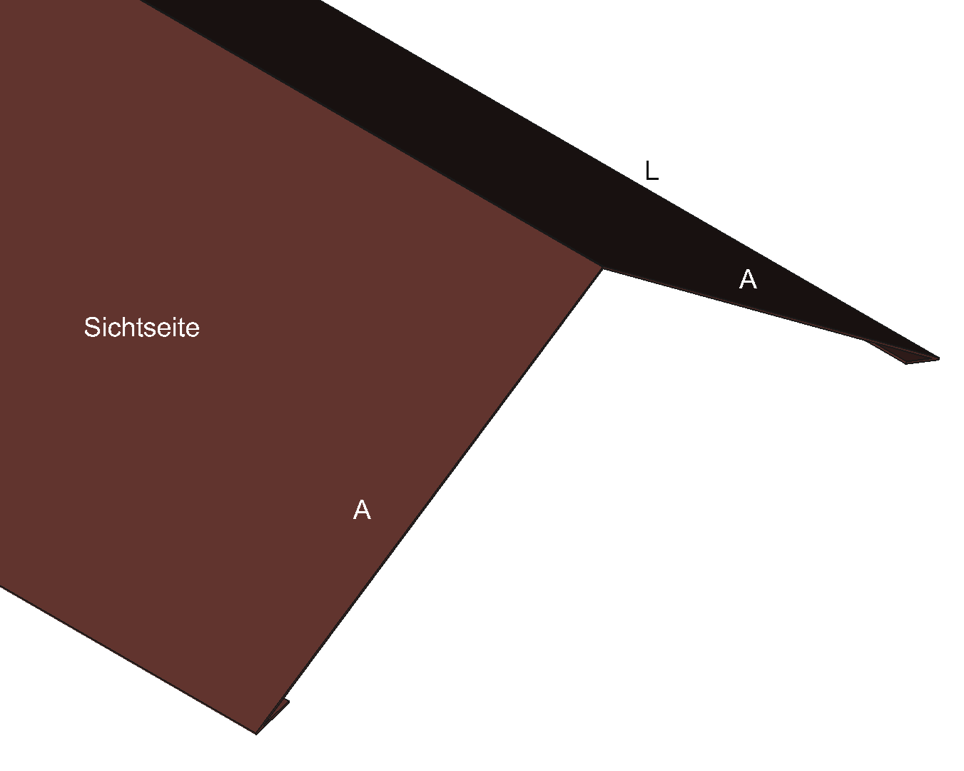 Firstblech_RAL3009_Oxidrot