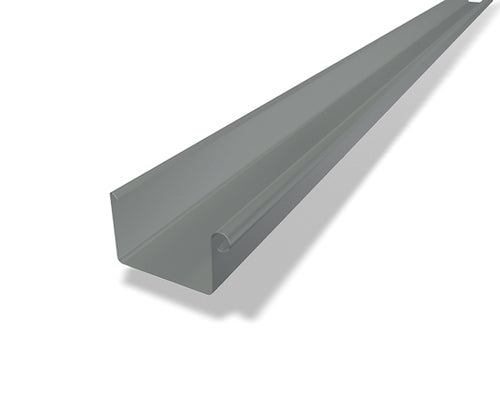 Kastenrinne Aluminium Hellgrau – PREFA Dachentwässerung
