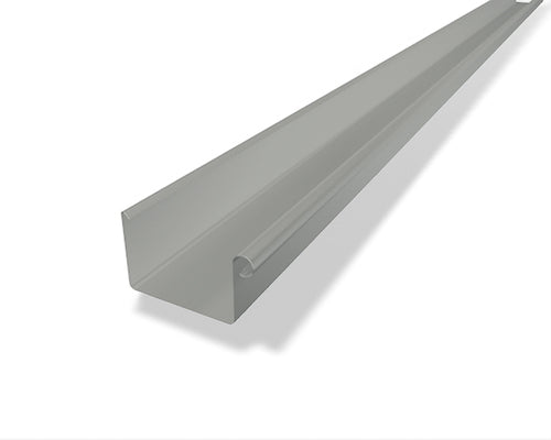 Kastenrinne Aluminium Zinkgrau – PREFA Dachentwässerung