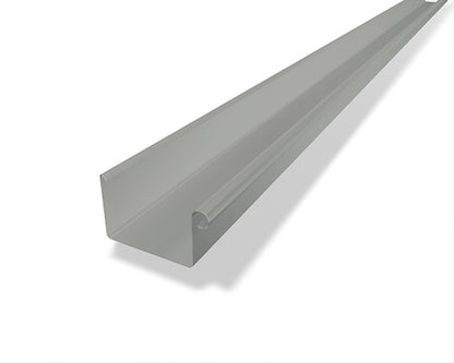 Kastenrinne Aluminium Zinkgrau – PREFA Dachentwässerung