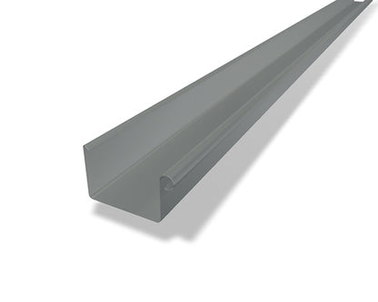 Kastenrinne Aluminium Patinagrau – PREFA Dachentwässerung