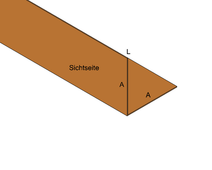 L-Profil/Winkelblech Kupfer