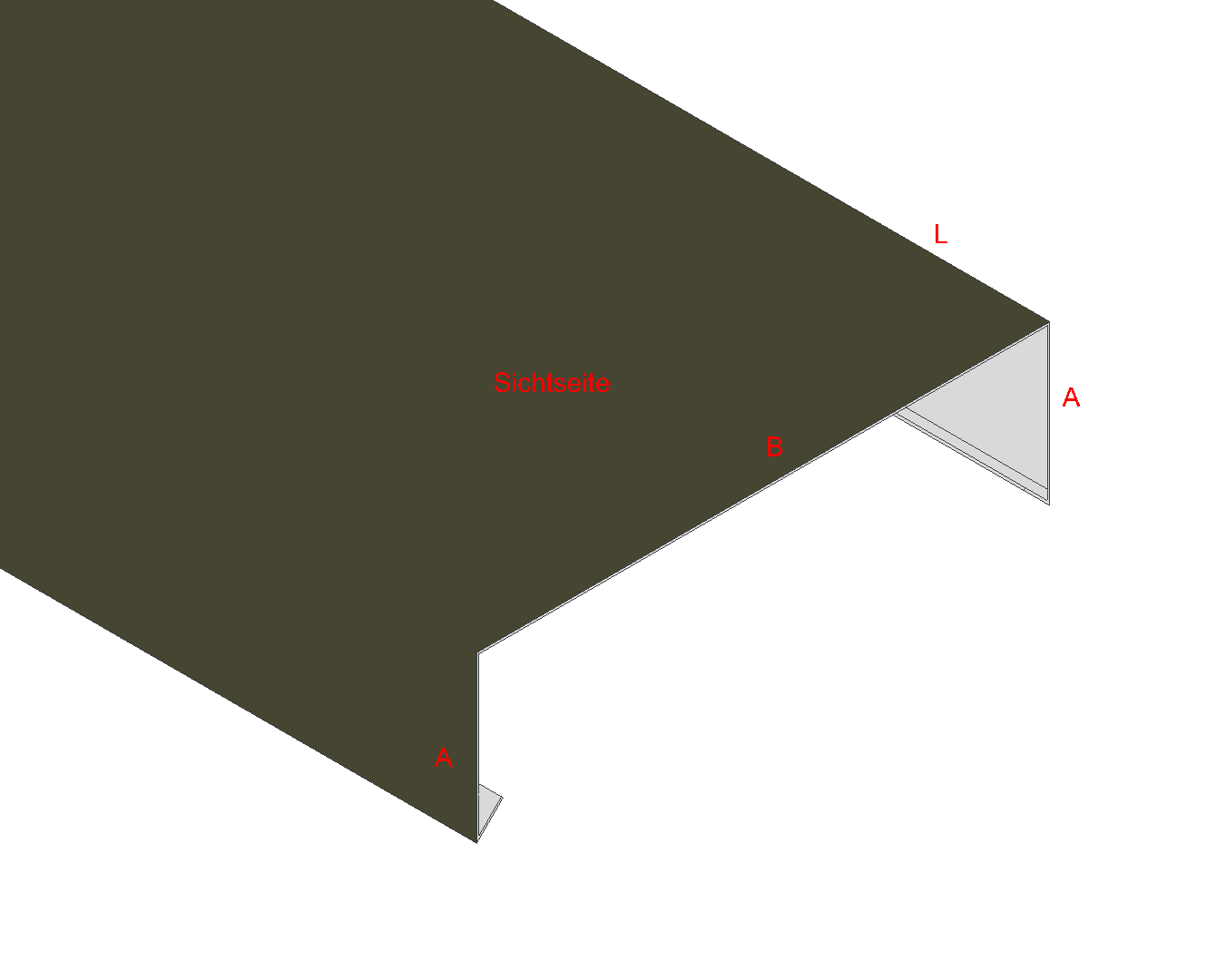 Mauerabdeckung Attika-Abdeckung Aluminium farbig