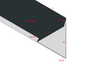 Ortgangblech mit Umschlag Aluminium farbig