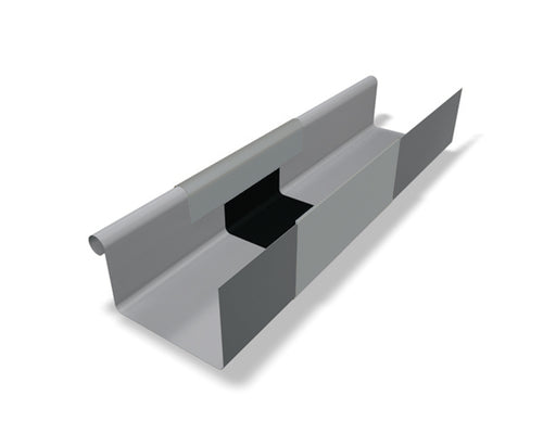 Kastendilablende Aluminium Patinagrau – PREFA Dachentwässerung