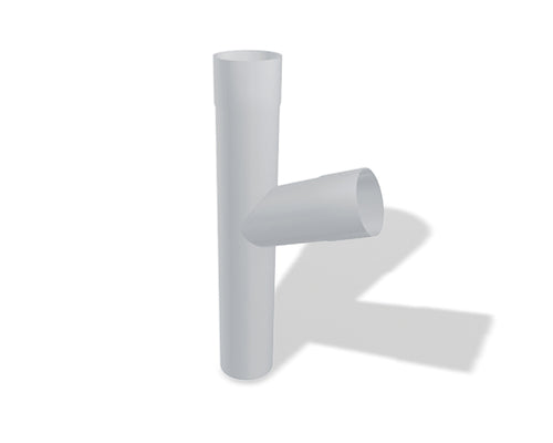 Y-Fallrohrabzweig  – Aluminium farbig – PREFA