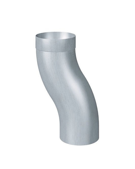 Sockelknie – Titanzink prePATINA blaugrau – Rheinzink – Fallrohrbogen