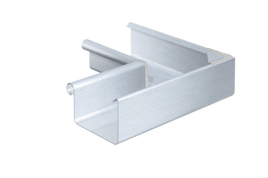 Kastenrinnenwinkel 90° Innen-/Außenecke – Titanzink prePATINA blaugrau – Rheinzink