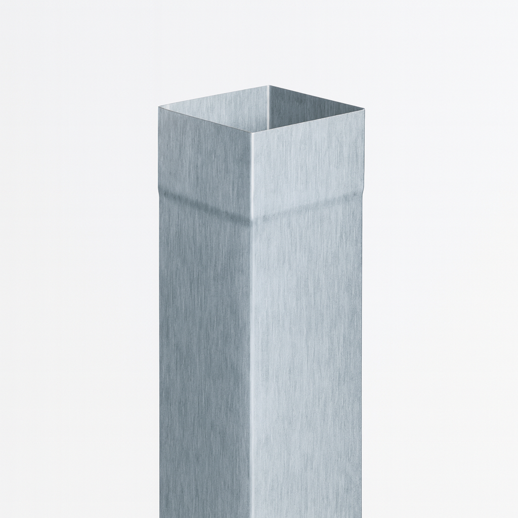 Kastenfallrohr 2 m Titanzink / prePatina blaugrau / Schiefergrau Rheinzink