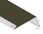 Traufblech mit Umschlag Aluminium farbig