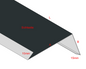 Traufblech mit Umschlag Aluminium farbig