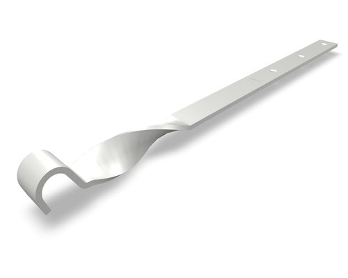 Überbügel Aluminium Prefaweiß – PREFA Dachentwässerung