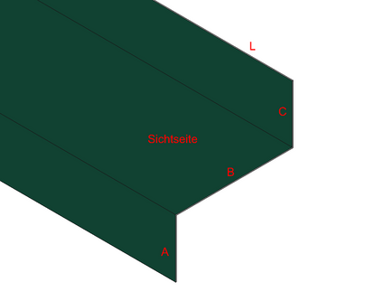 Z-Profil Aluminium farbig
