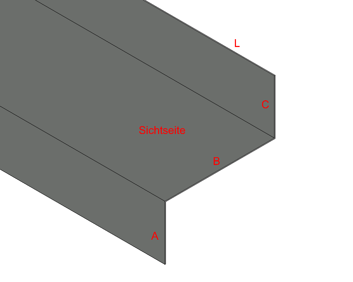 Z-Profil Aluminium farbig