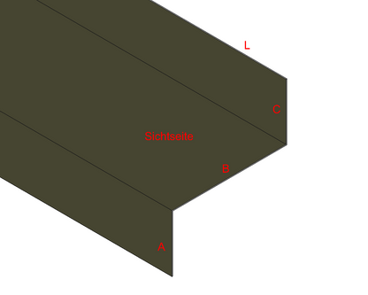 Z-Profil Aluminium farbig