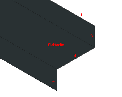 Z-Profil Aluminium farbig