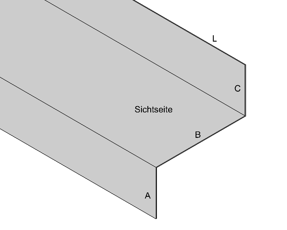 Z-Profil Aluminium farbig