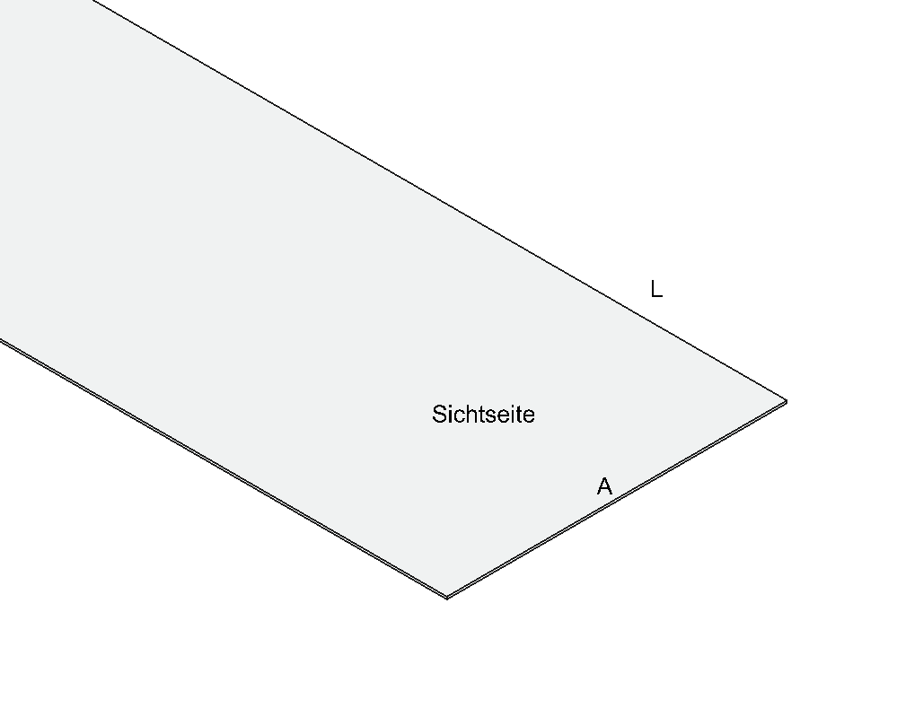 Blechzuschnitt Titanzink / prePatina blaugrau / Schiefergrau