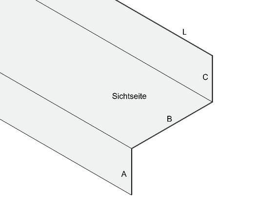 Z-Profil Titanzink / prePatina blaugrau / Schiefergrau